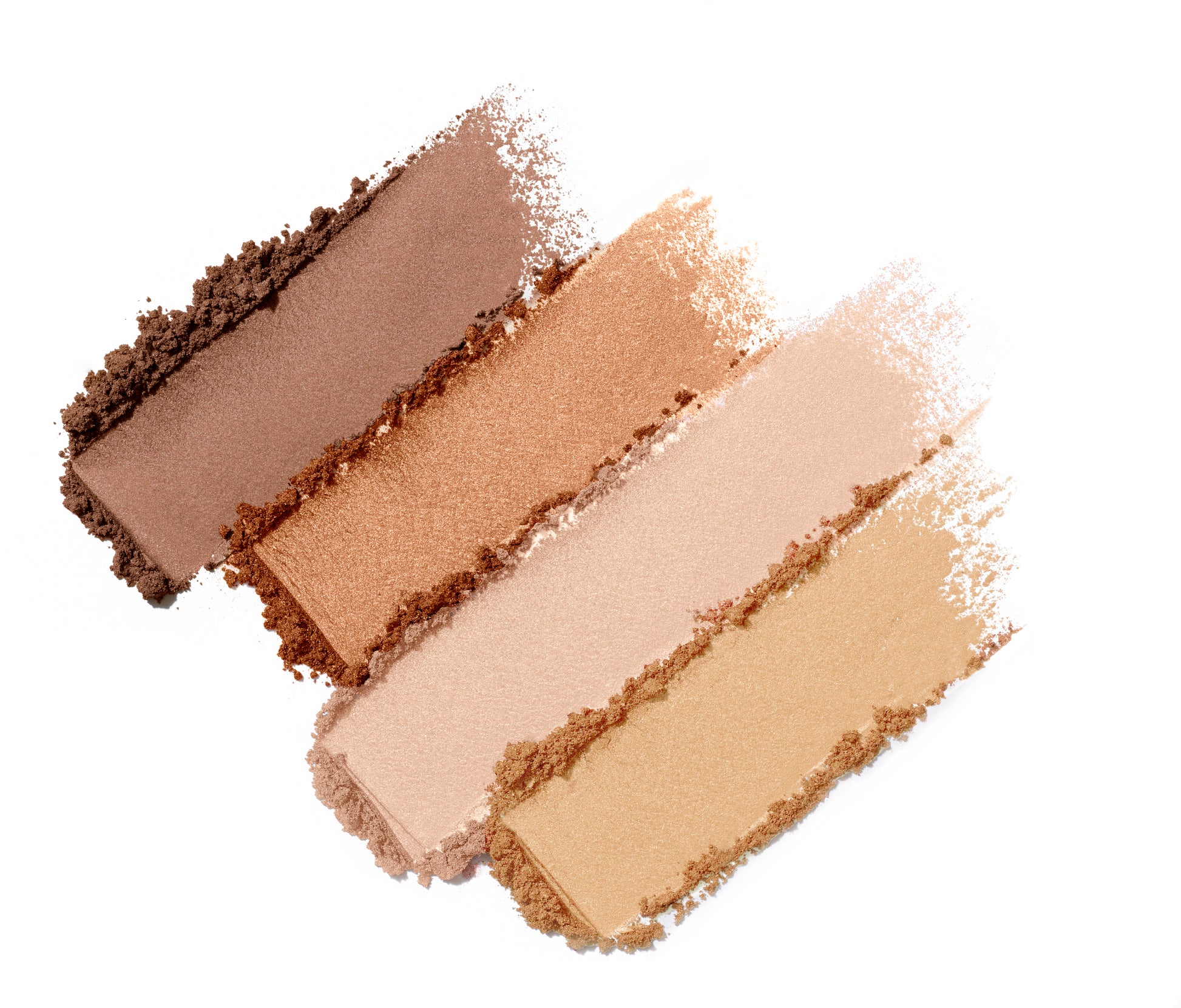 PureBronze™ Shimmer Bronzer Palette Refill with four versatile shades, perfect for a radiant glow. Infused with nourishing botanicals for healthy skin.