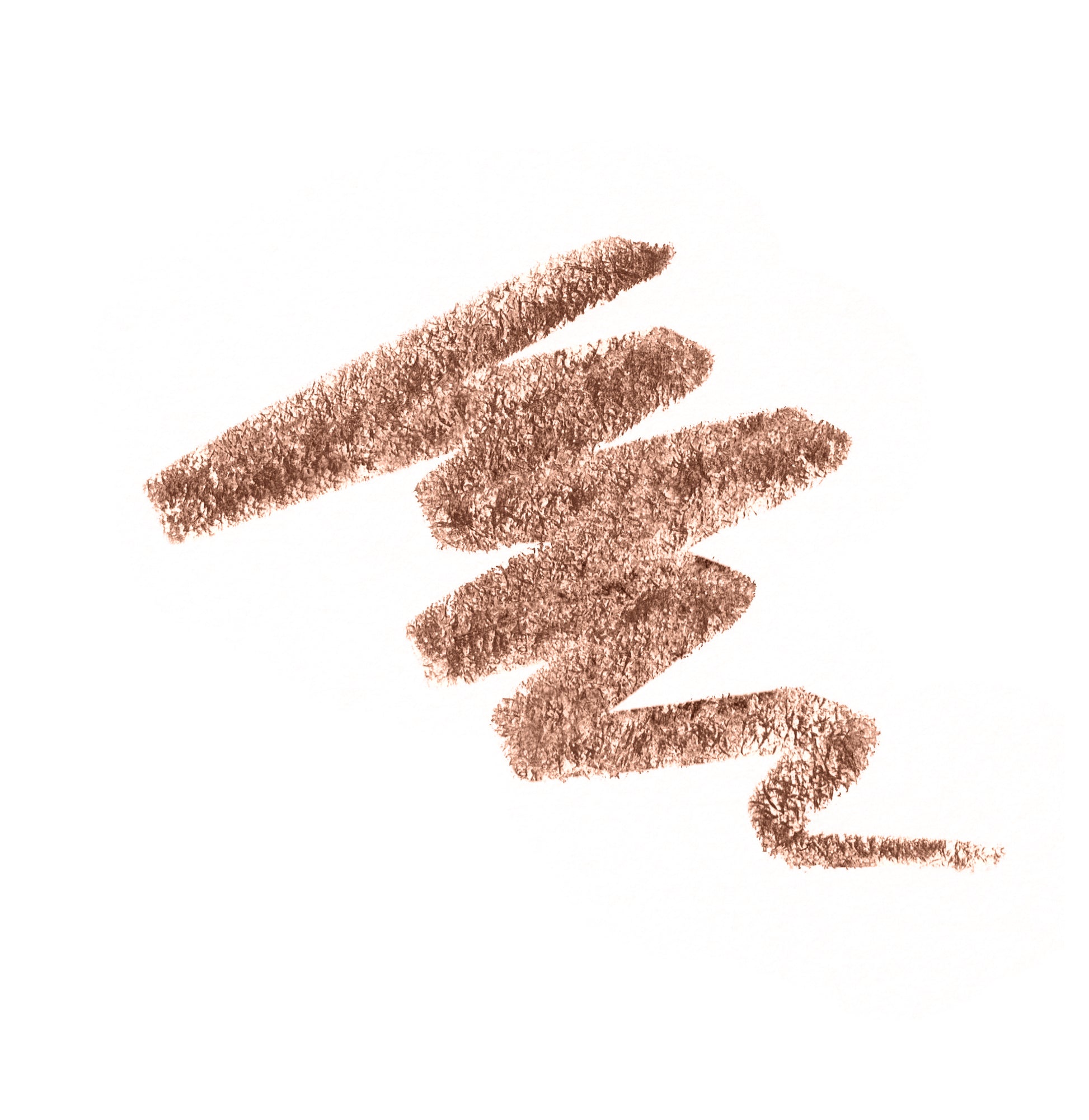 PureBrow® Shaping Pencil creates smooth, natural brow lines with a creamy texture; shown as a zig-zag scribble, highlighting its precise, long-lasting application.