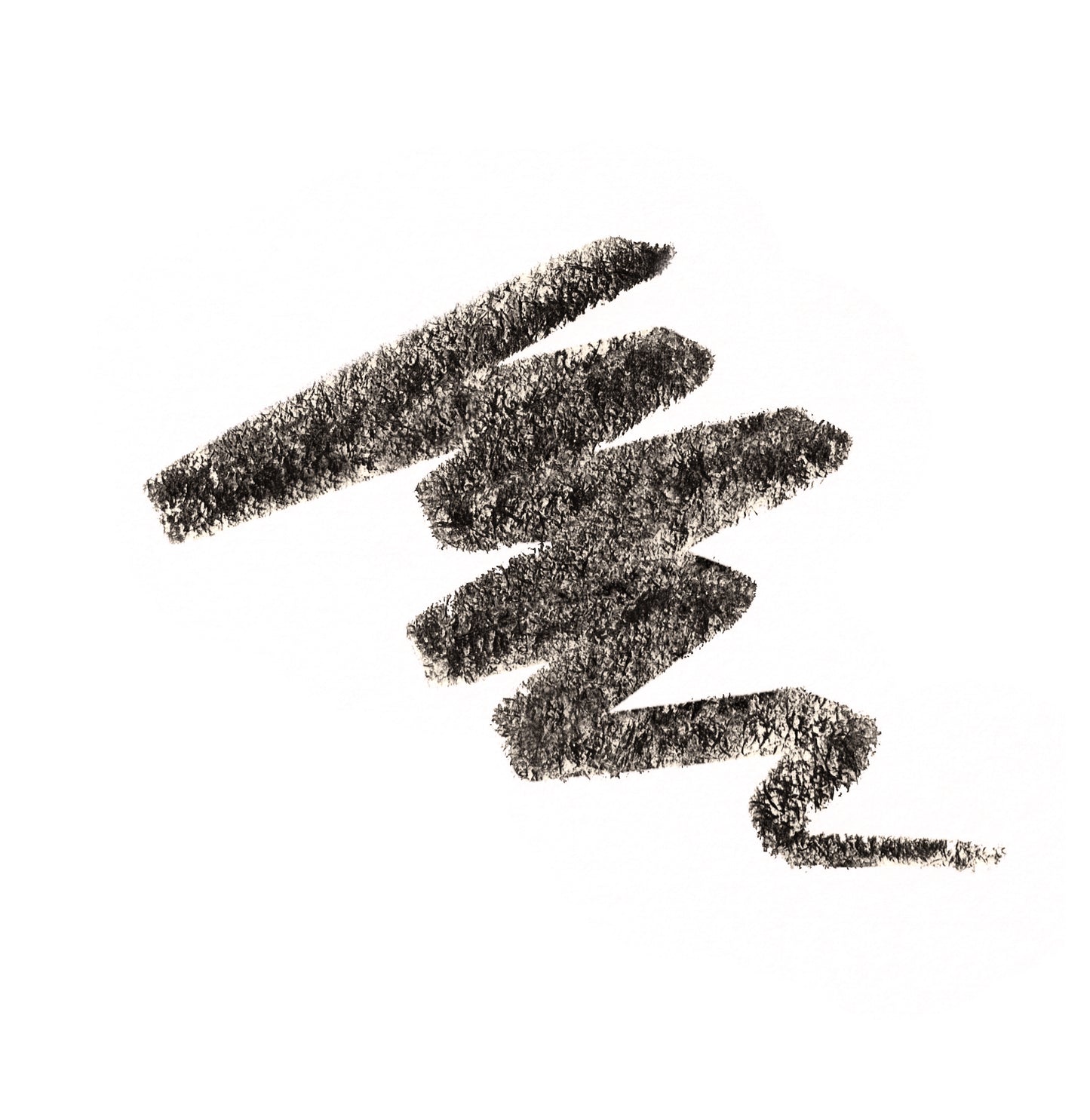 PureBrow® Shaping Pencil depicted with a charcoal-like zig-zag, illustrating its smooth, precise application for natural brow definition and long-lasting wear.