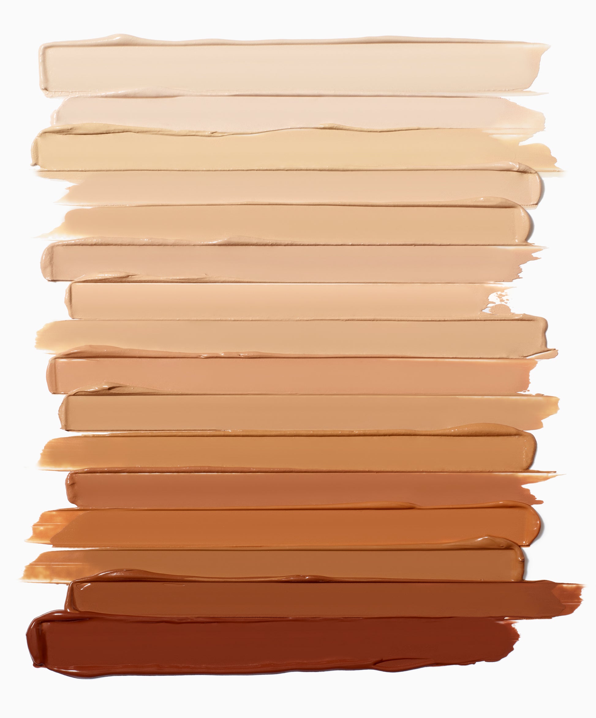 PureMatch™ Liquid Concealer swatches show 16 inclusive shades, demonstrating the buildable, natural finish perfect for seamless coverage, aligning with Beauty Shop Bellaire's clean beauty ethos.