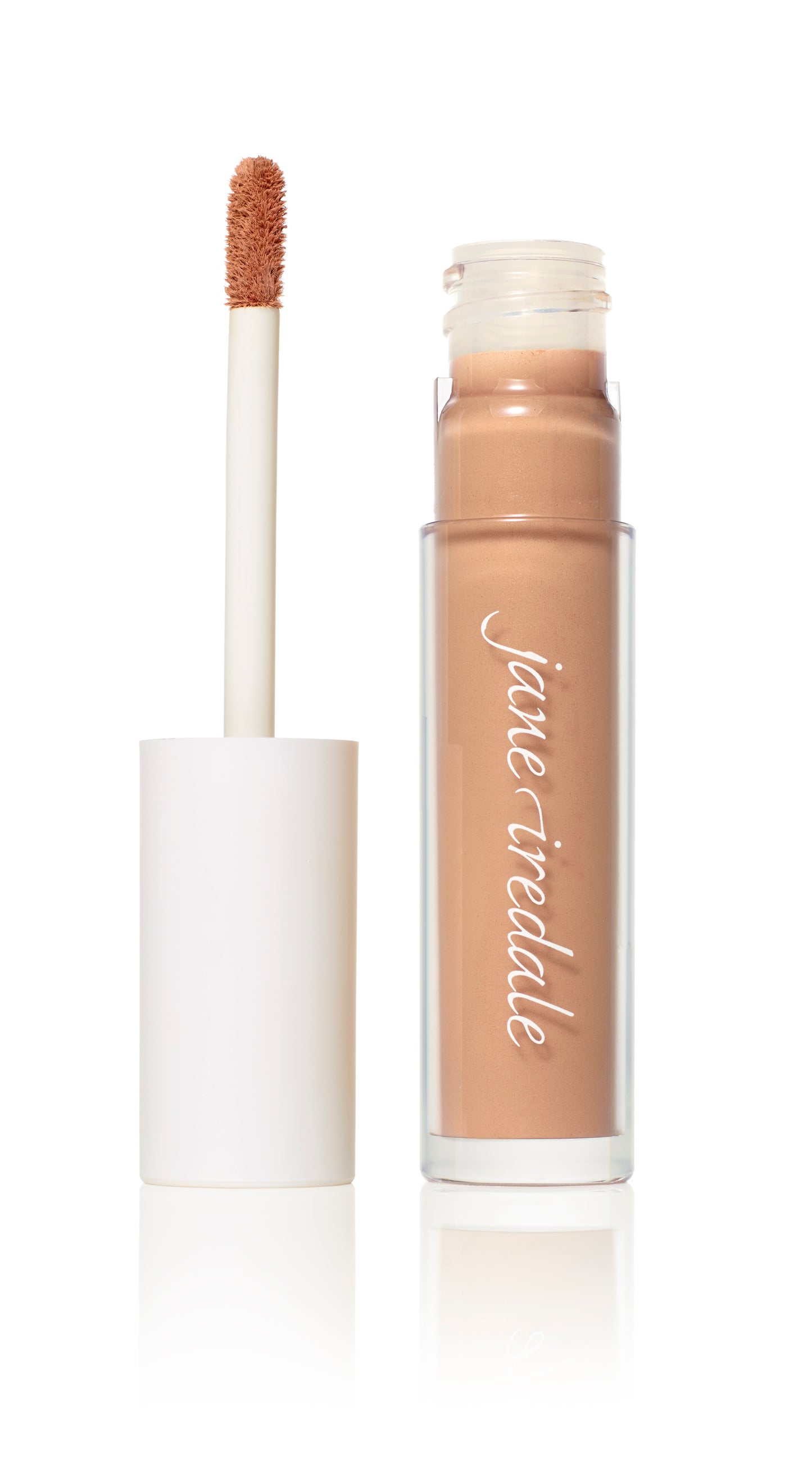 PureMatch™ Liquid Concealer in a clear tube with a doe-foot applicator, offering buildable, natural coverage for under-eye brightening and blemish coverage.