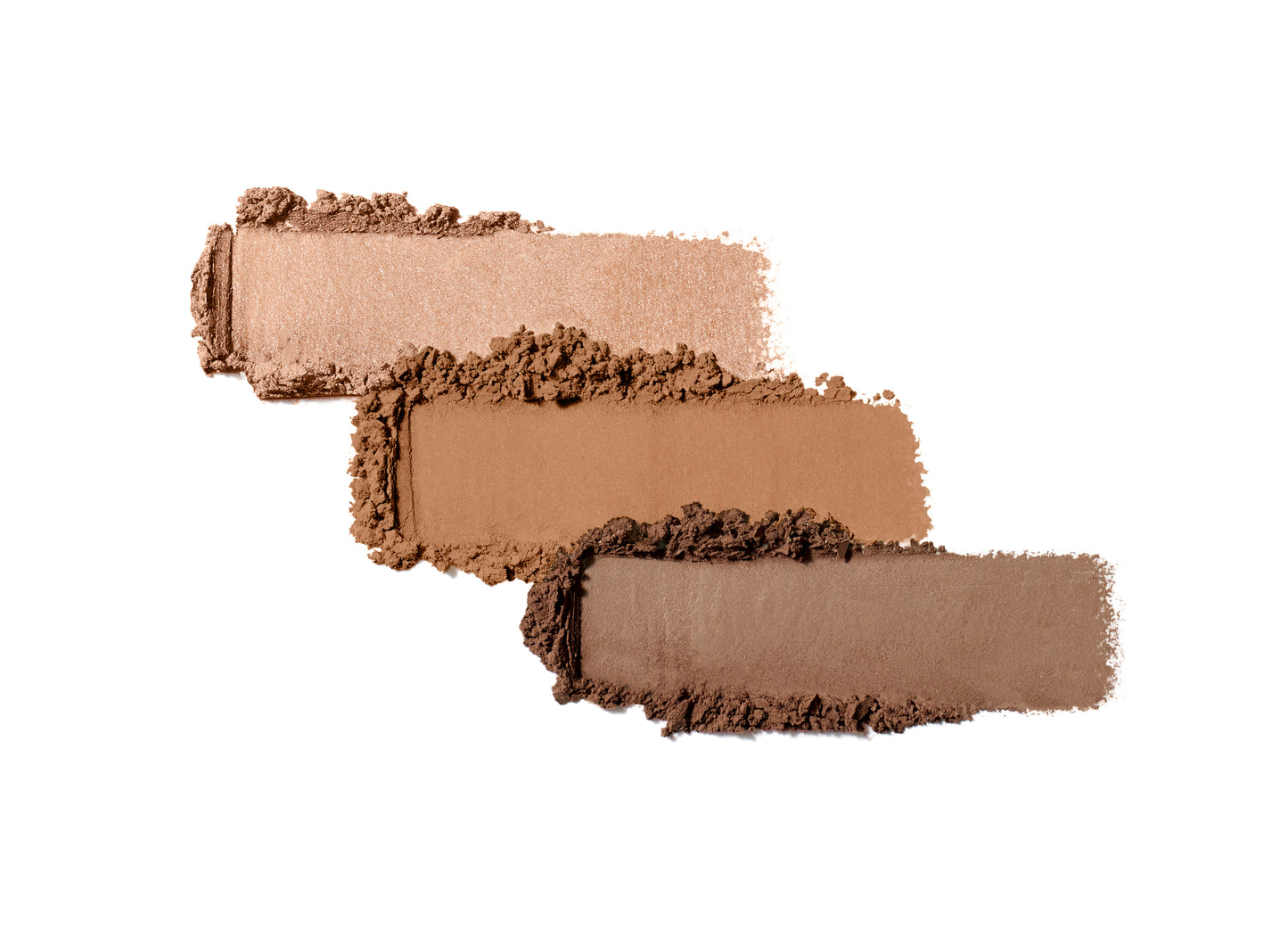 PurePressed® Eye Shadow Triple features three brown-neutral shades, highlighting texture and blendability, ideal for versatile eye looks. Vegan, talc-free, fits refillable compacts.