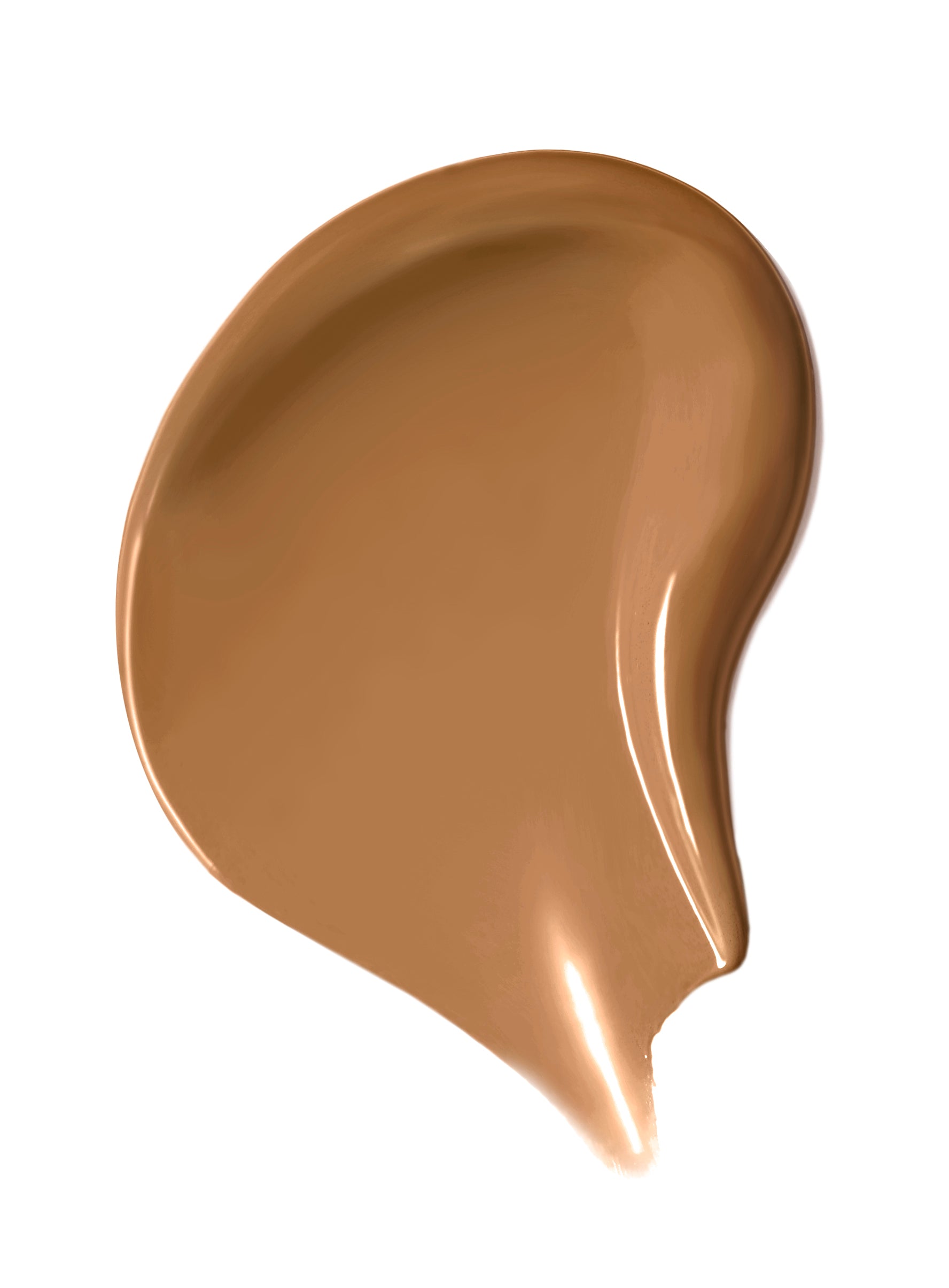 Skintuition SPF 30 Radiance-Boosting Liquid Foundation swatch, showcasing a smooth, tan-brown texture ideal for nourishing, luminous coverage with skincare benefits.