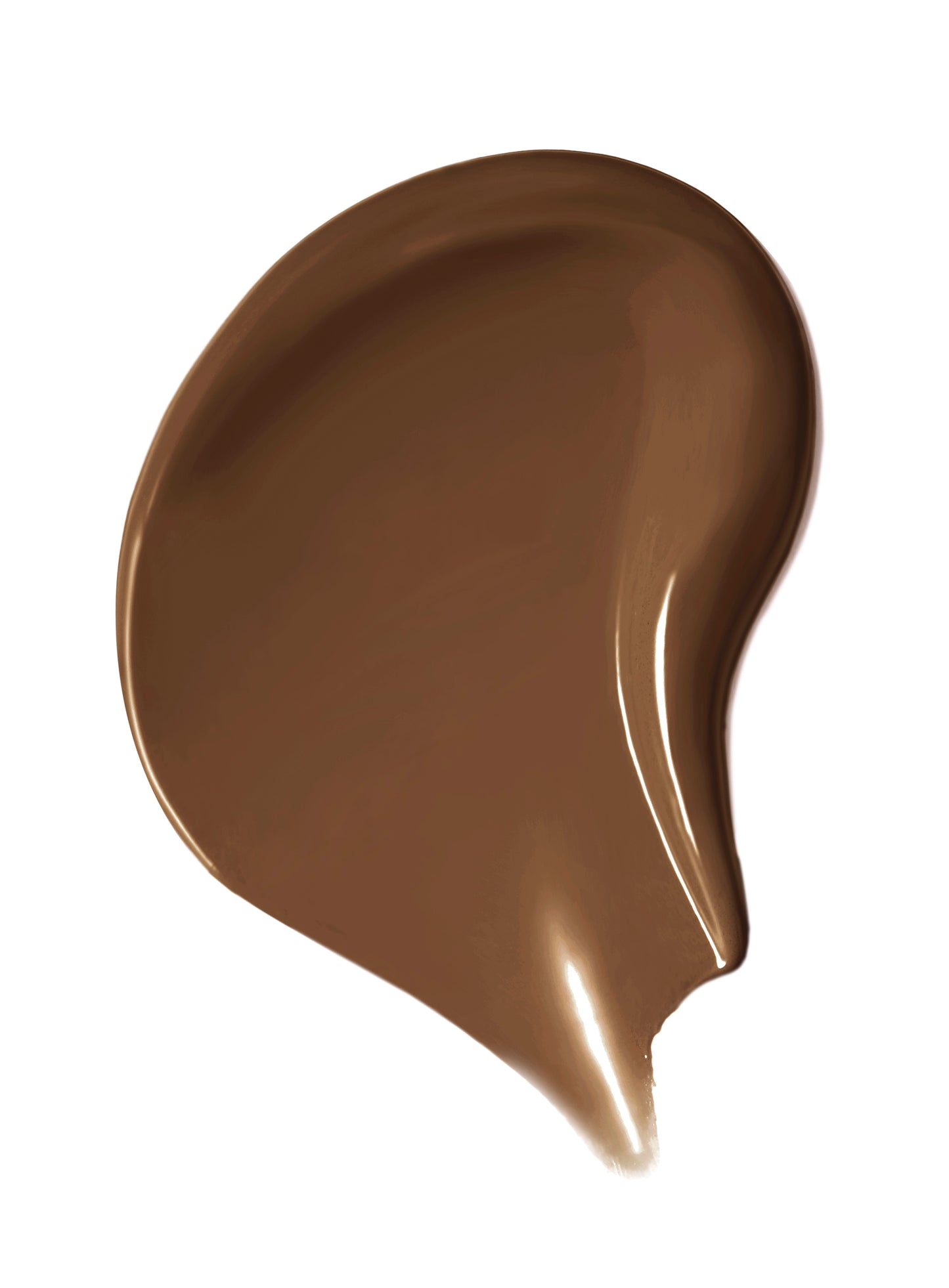 Skintuition SPF 30 Radiance-Boosting Liquid Foundation swatch, showcasing creamy texture and medium-brown shade, highlighting its skin-nourishing formula with a luminous finish.