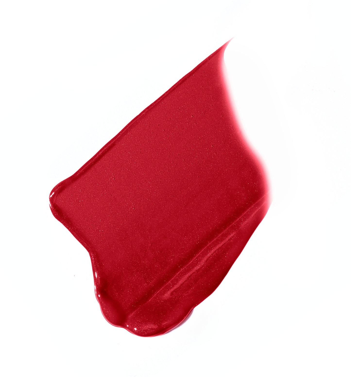 Beyond Matte® Lip Stain swatch showcases a glossy, bright-red finish, highlighting its buildable, long-wearing, and comfortable matte lipstick formula.