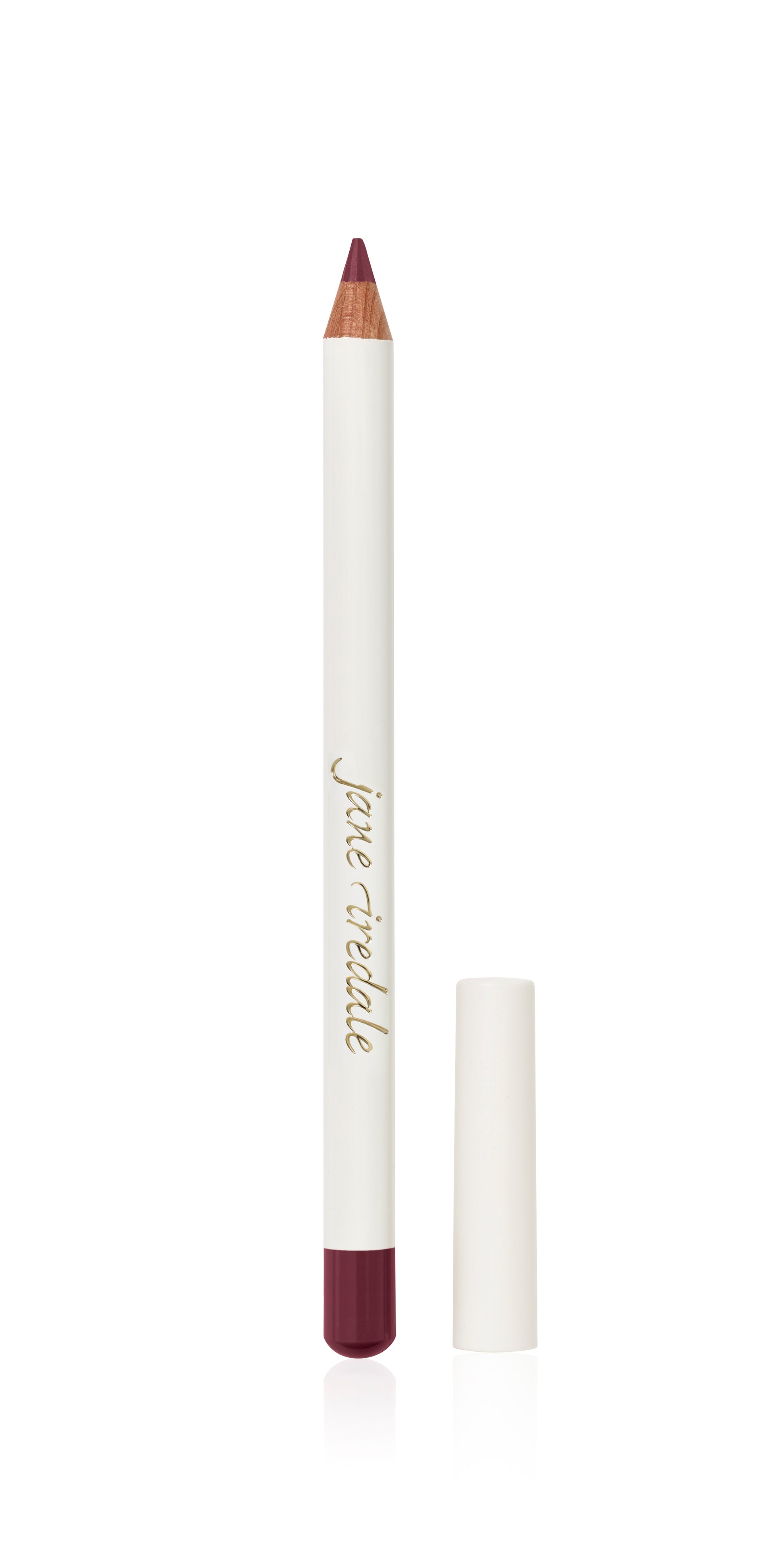 Jane Iredale Lip Pencil with a burgundy tip, offering smooth, long-wearing application and precise definition, ideal for natural looks or paired with lipstick.