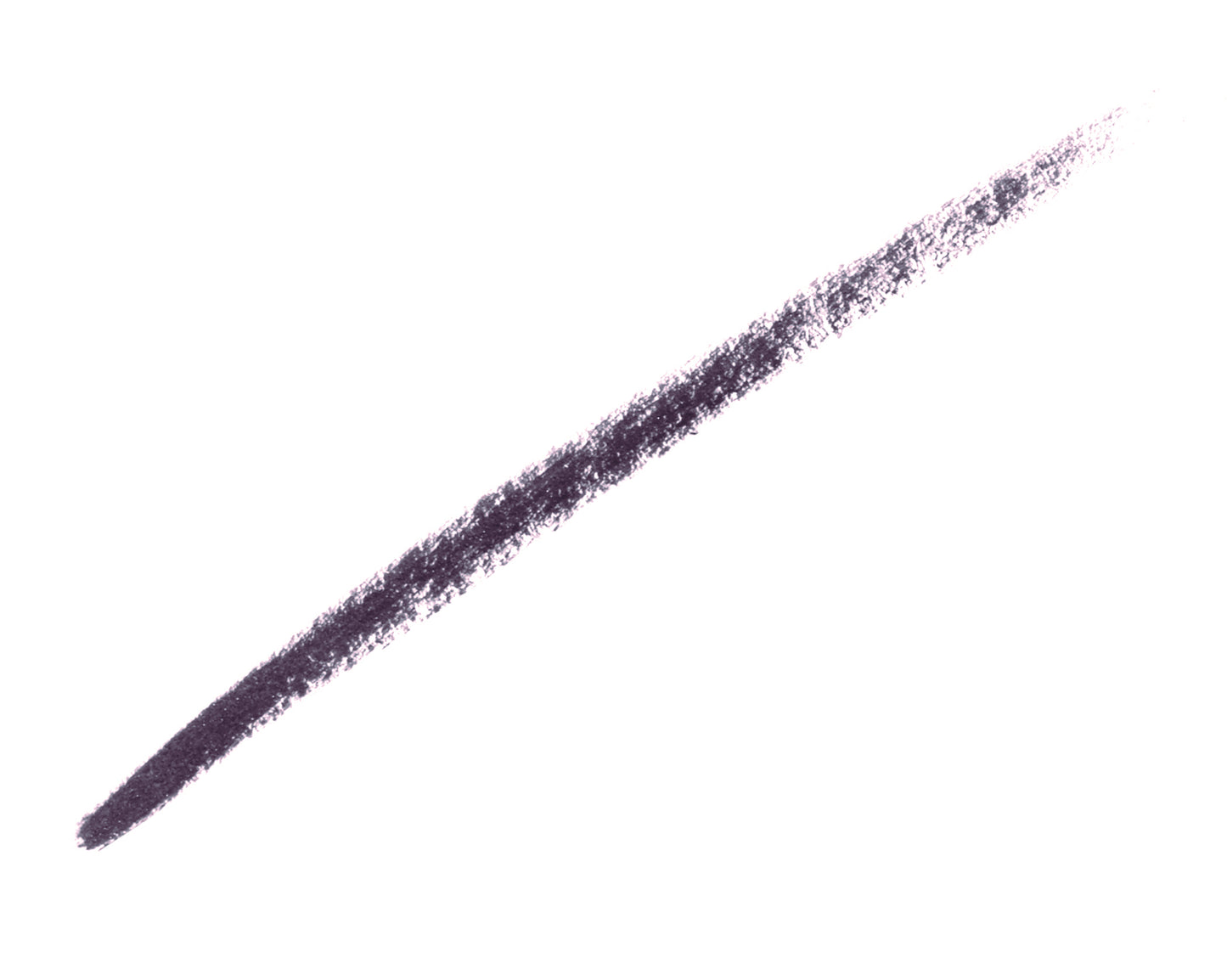Mystikol® Powdered Eyeliner swatch showing a textured, diagonal gray-black stroke on white, illustrating its versatility for smoky or precise applications.