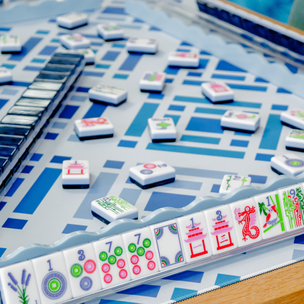 The Jubilee Mahjong Tiles: Midnight Blue