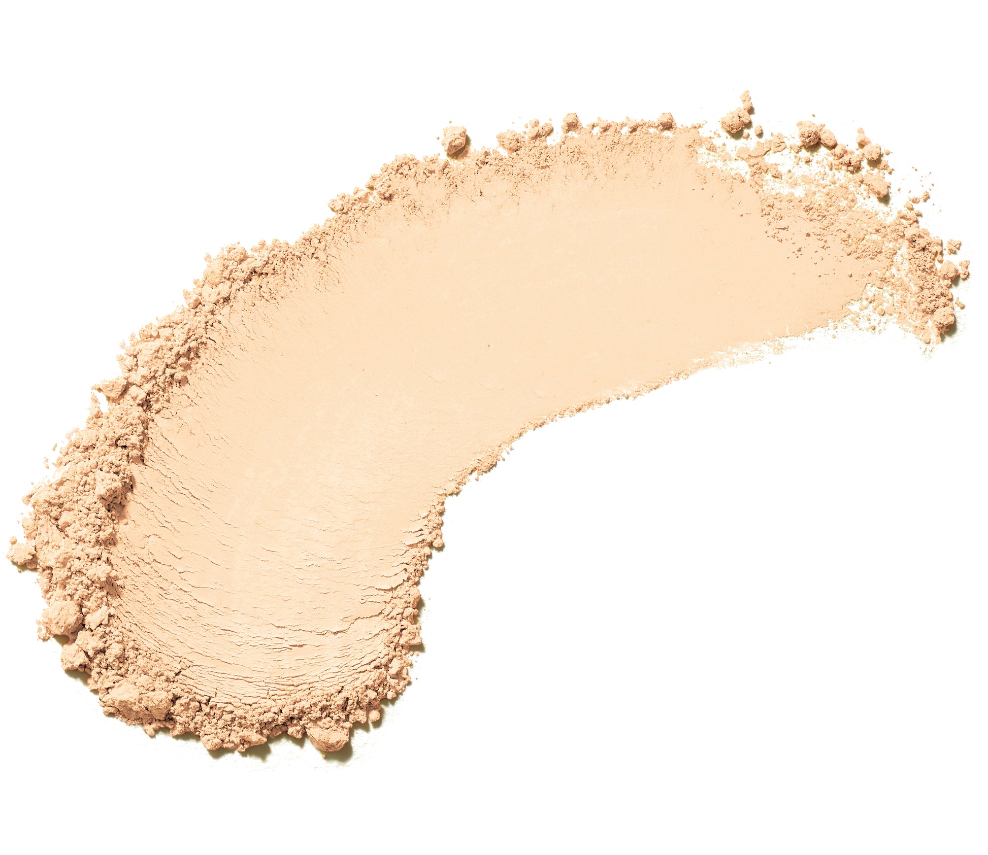 Amazing Matte™ Loose Finish Powder, a finely milled beige cosmetic swatch, designed to mattify, absorb oil, and set makeup, enhancing a fresh, smooth complexion.