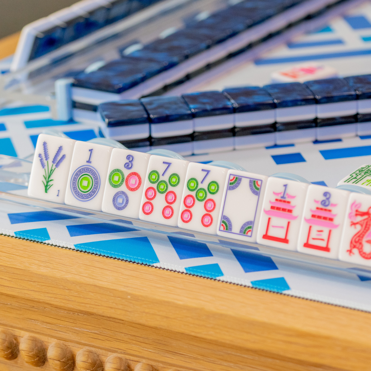 The Jubilee Mahjong Tiles: Midnight Blue