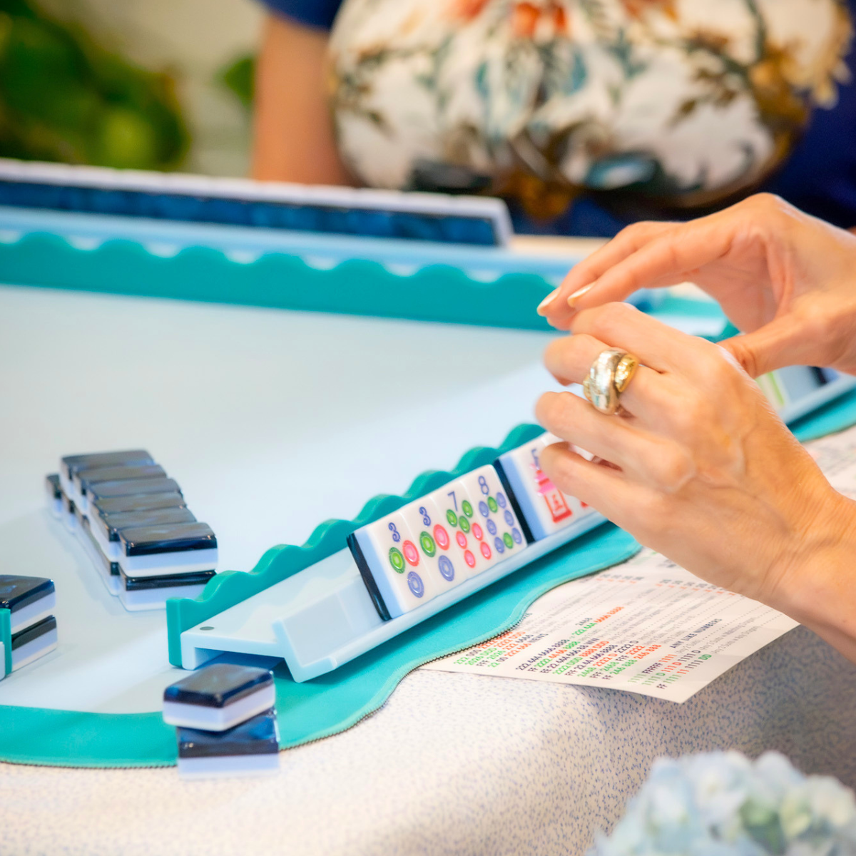 The Jubilee Mahjong Tiles: Midnight Blue