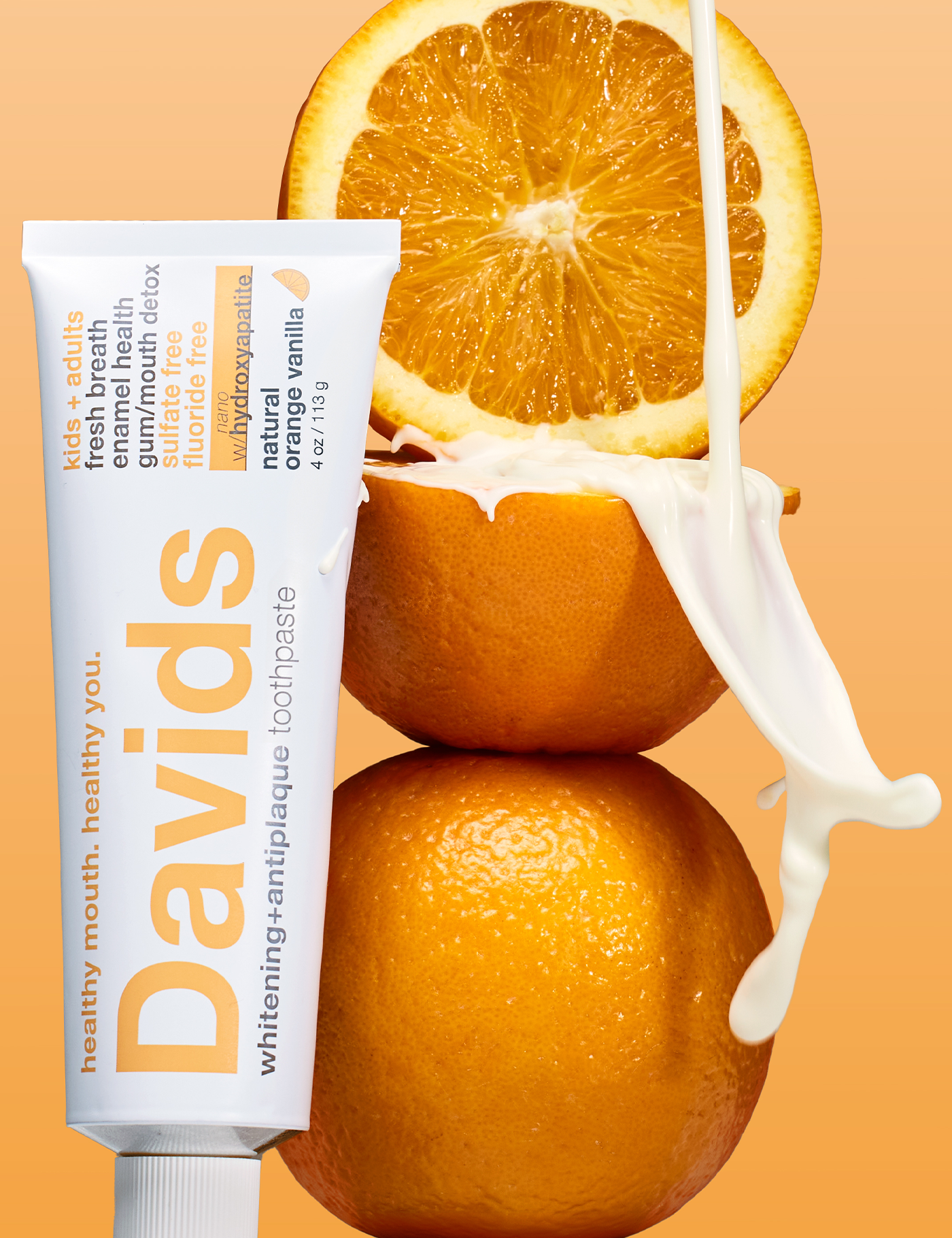 Kids + Adults Nano-Hydroxyapatite Toothpaste  -  Orange Vanilla