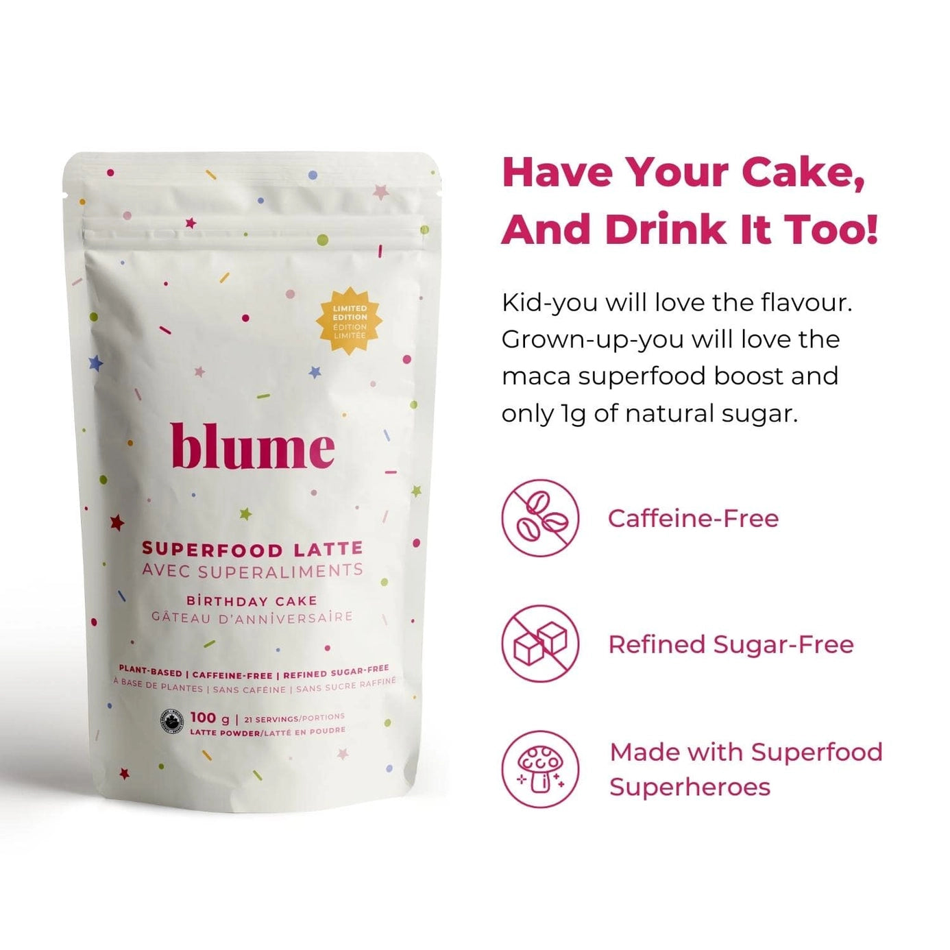 Birthday Cake Superfood Latte Blend