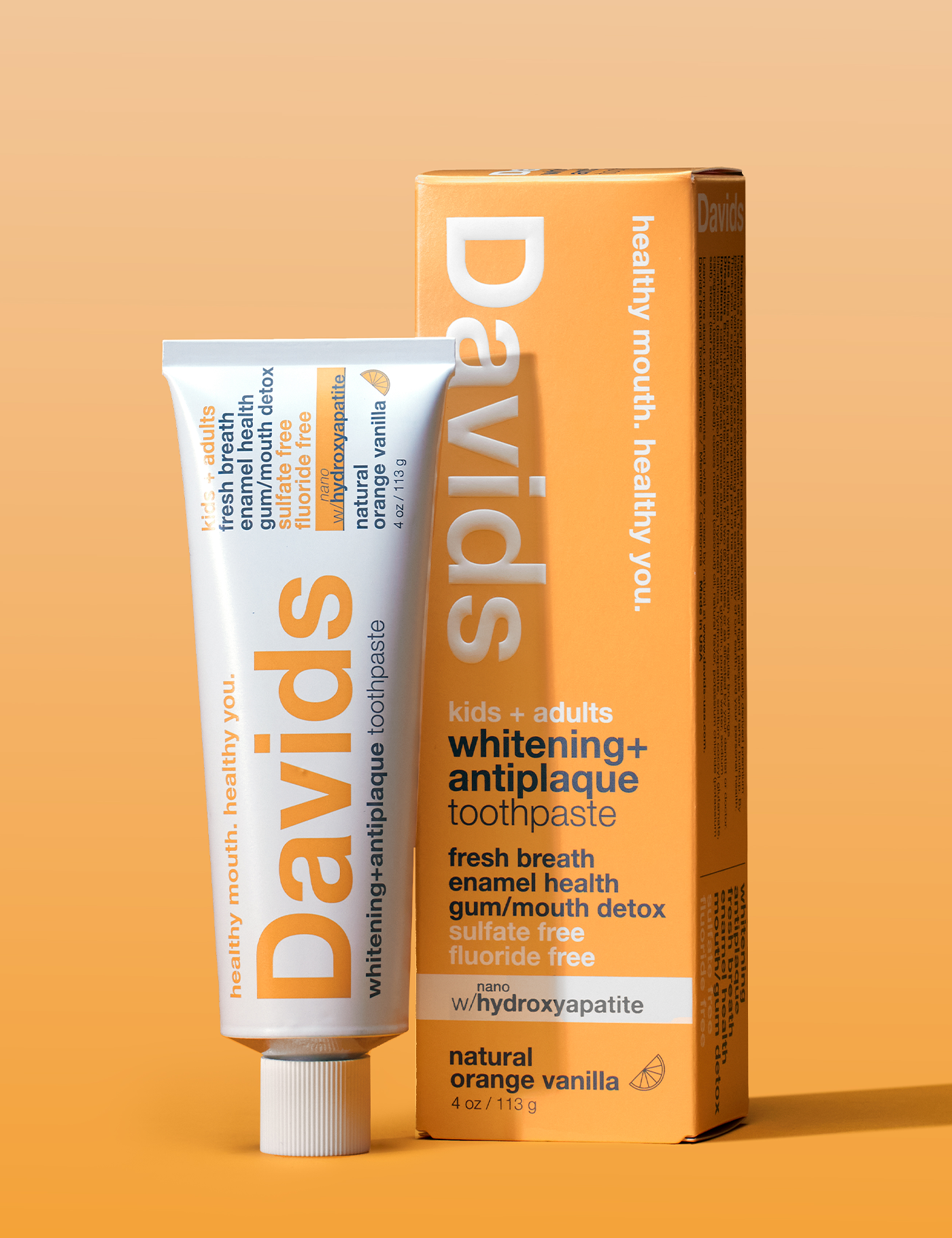 Kids + Adults Nano-Hydroxyapatite Toothpaste  -  Orange Vanilla