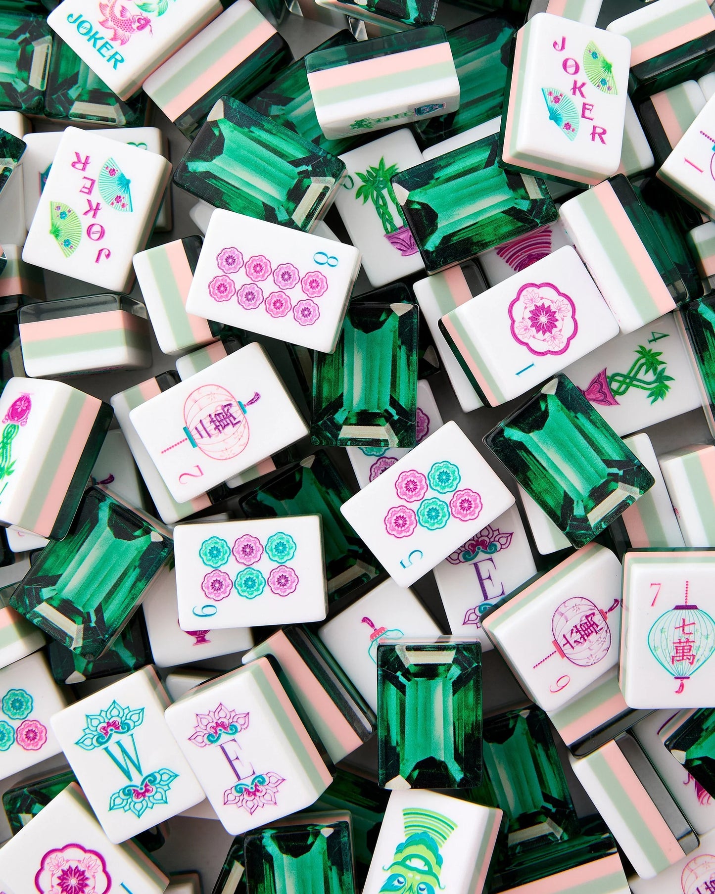 Emerald Mahjong Tiles