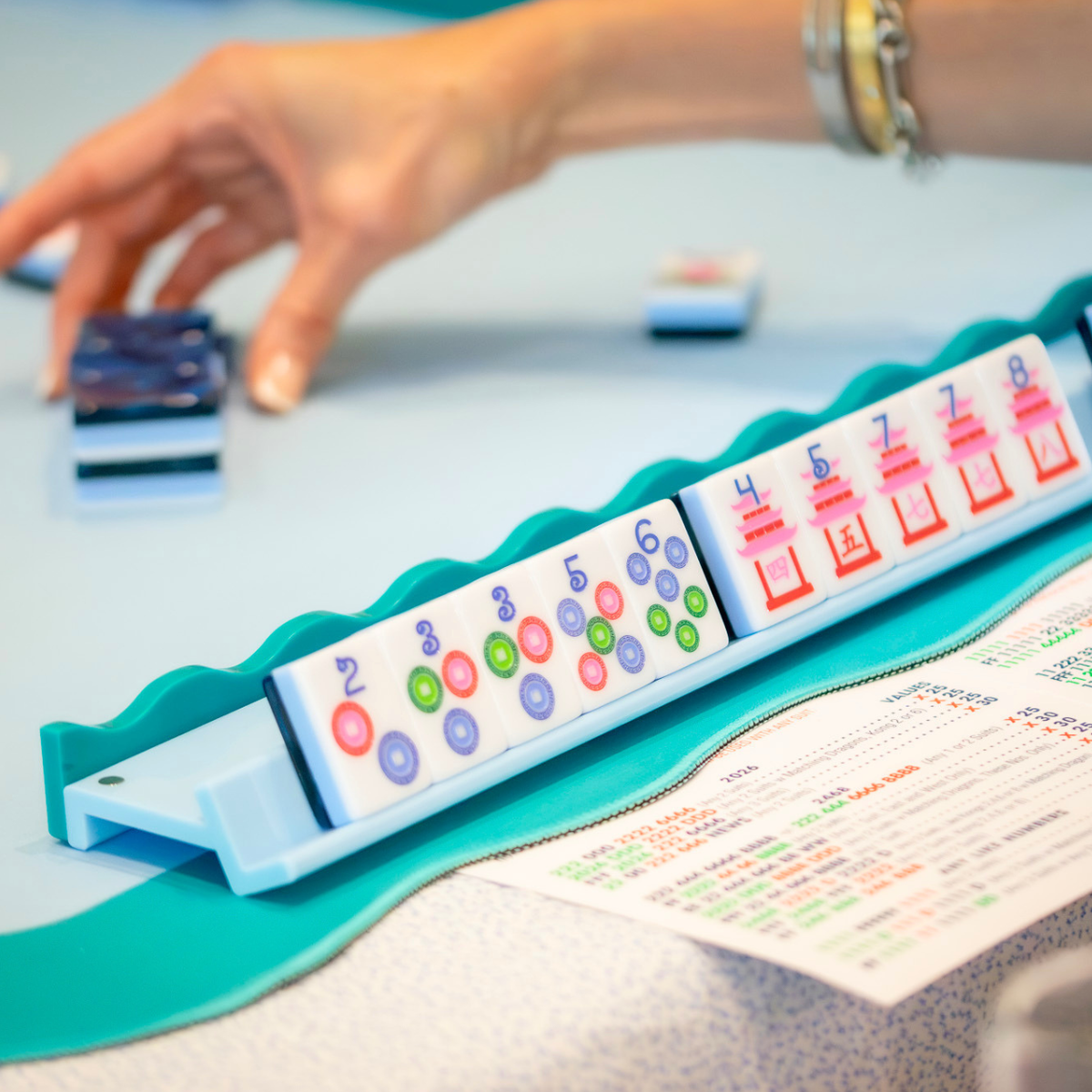The Jubilee Mahjong Tiles: Midnight Blue
