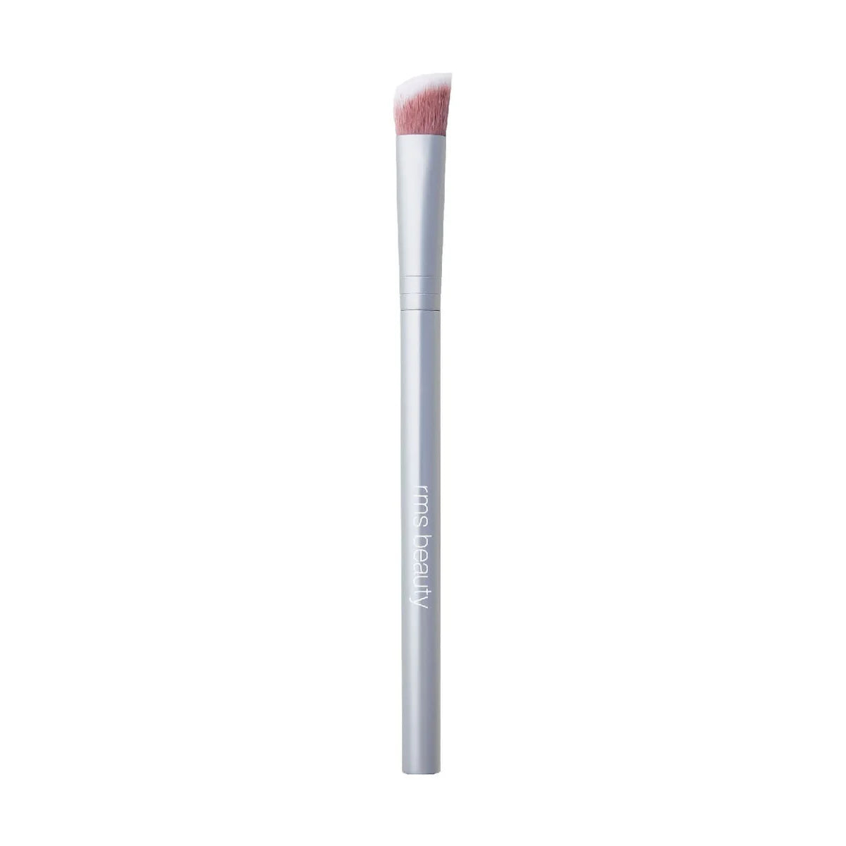 Skin2Skin Concealer Brush with angled, soft pink-and-white bristles, designed for precise application and blending of liquid and cream concealers for a flawless finish.