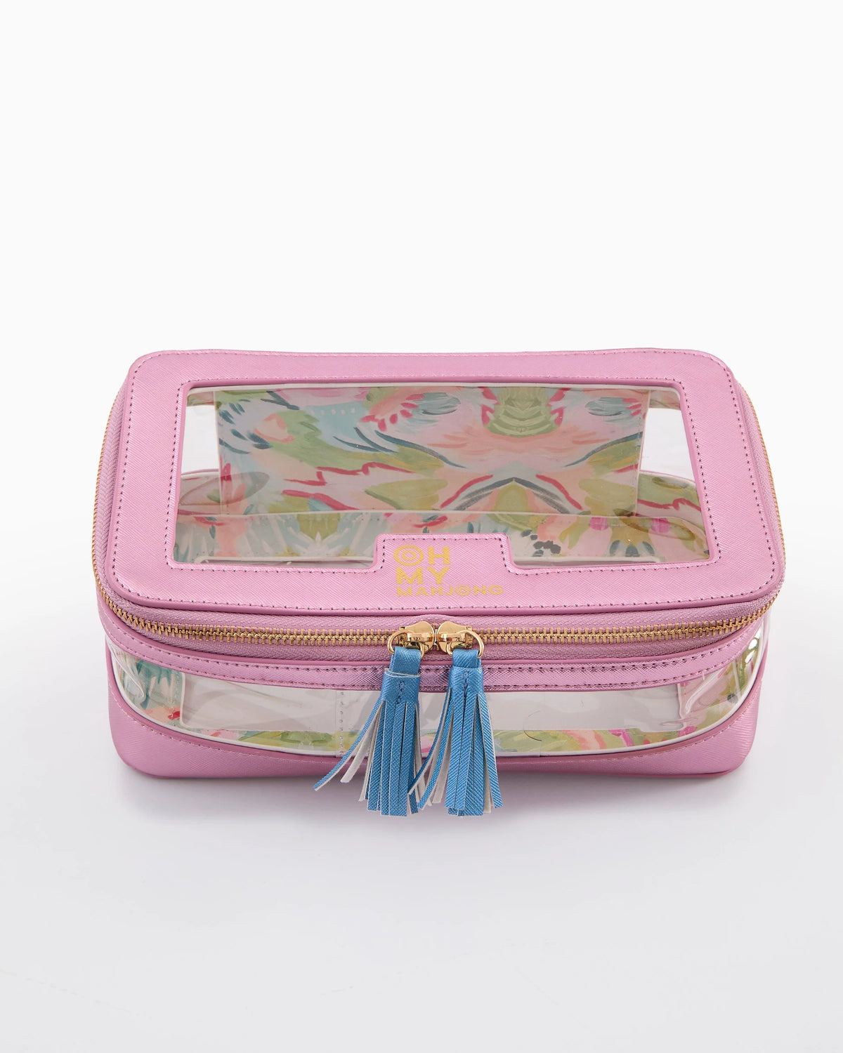 Light Pink Metallic Tile Storage Bag