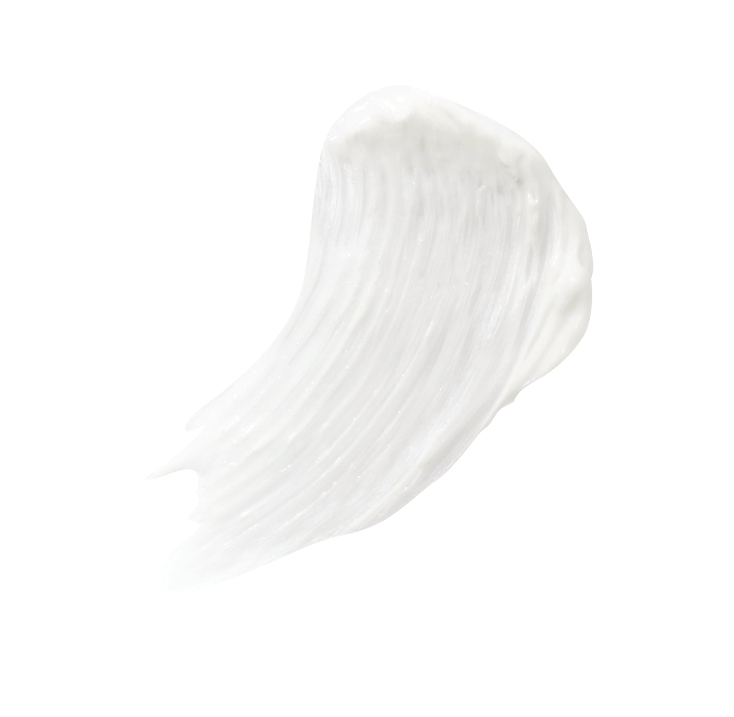 Close-up of PureLash® Lash Extender & Conditioner, showing a textured white swipe symbolizing its nourishing, strengthening, and lengthening properties for lashes and brows.