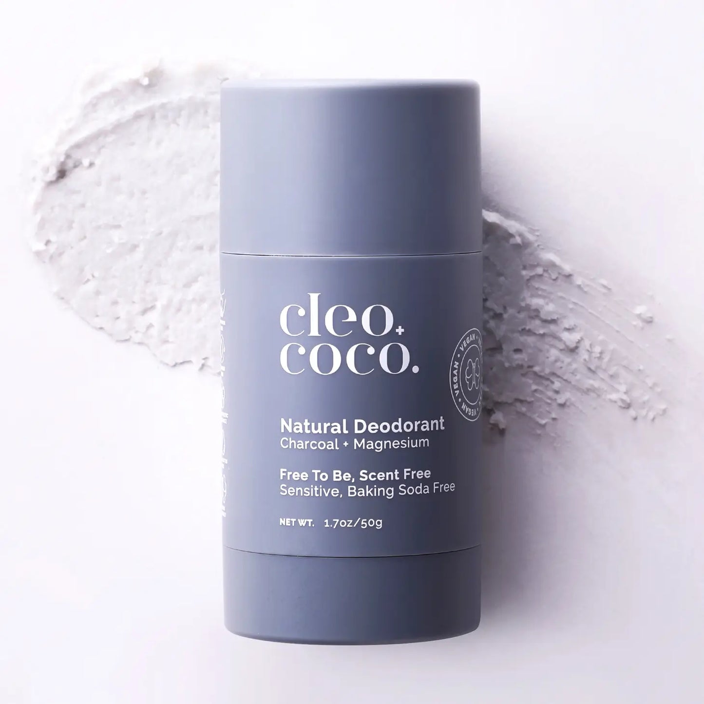 Charcoal + Magnesium Free to Be Deodorant - Sensitive, Baking Soda-Free, Scent-Free