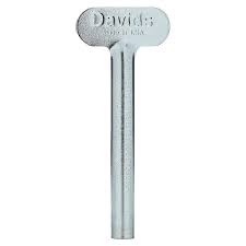 Toothpaste Squeezer Clip - David's Toothpaste: Uncut metal key blank in T-handle style, designed to extract every last bit from toothpaste tubes.