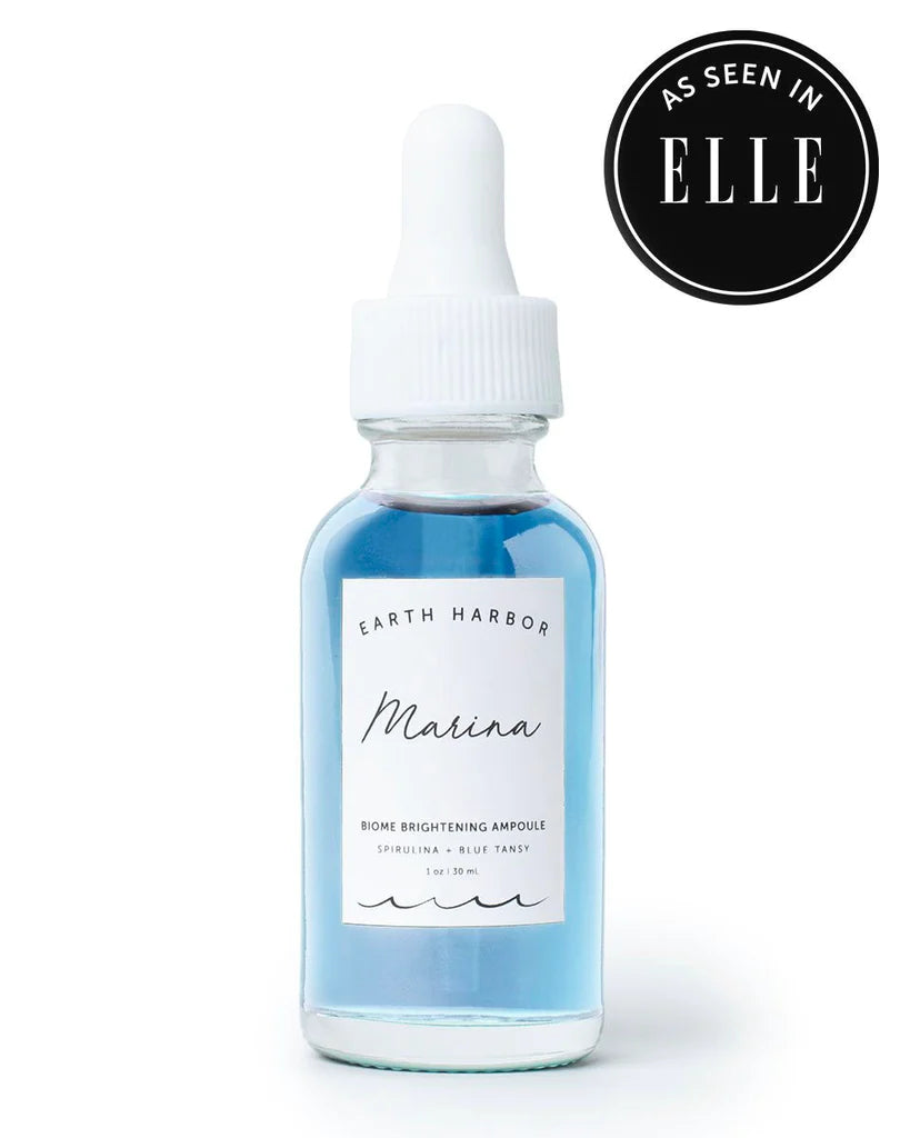Marina Biome Brightening Ampoule with Spiraling + Blue Tansy