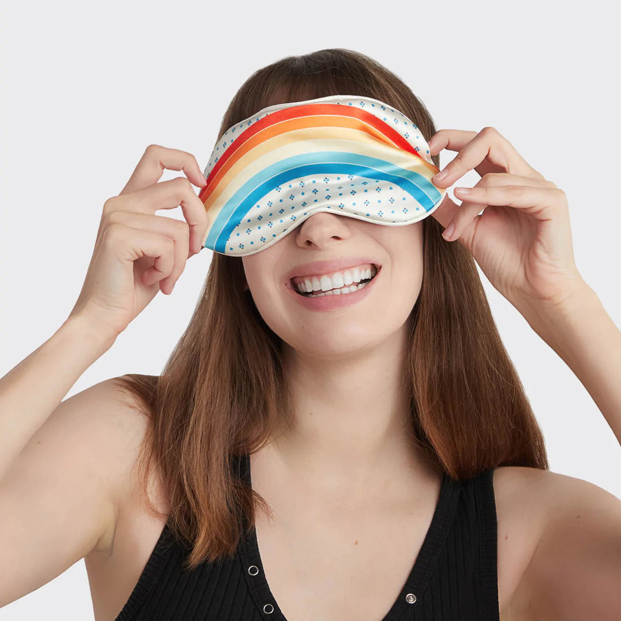 Rainbow Pillowcase + Eye Mask Set Kitsch x Stranger Things