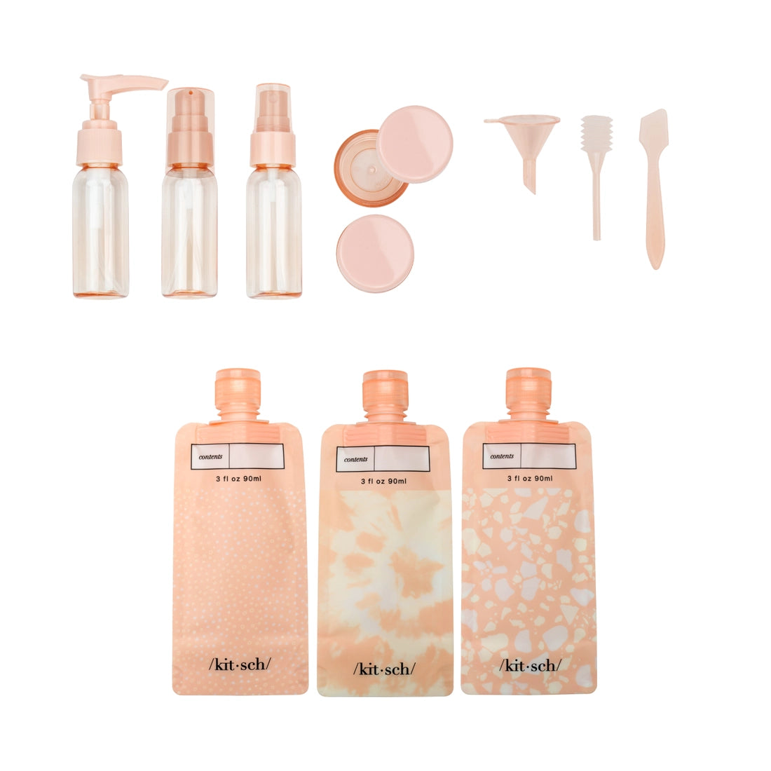 Complete Refillable Travel Beauty Kit
