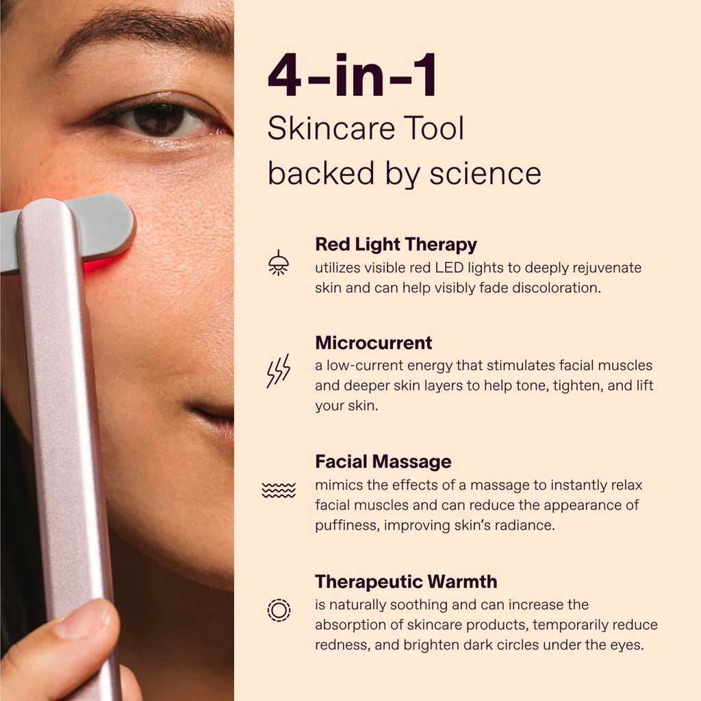 Advanced Skincare Wand with Red Light Therapy